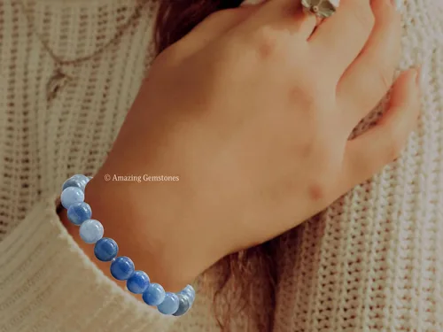 Vista 834 de Amazing Gemstone Crystal Bracelet for Women Men's Gifts - Protection Healing Crystal Bracelet - 8mm Gemstone Beaded Stretchable Bracelet Pulseras