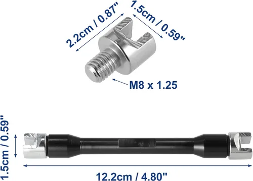 Vista 3 de Motoforti 5.0-6.8 Llave universal de radios de rueda de motocicleta CNC Kit de herramientas de reparación