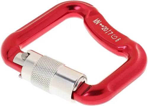 Vista 6 de Paquete de 2 caribineros de bloqueo automático de aleación de aluminio para parapente 20KN - rojo