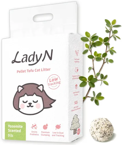 Vista 14 de Lady N Pellet Tofu - Arena para gatos con aroma a té Boba, fuerte aglomeración, ultra absorbente, sin polvo, bajo seguimiento, soluble en agua