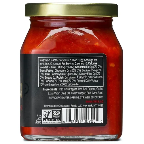 Vista 2 de Salsa Harissa Picante Mina, 10 oz