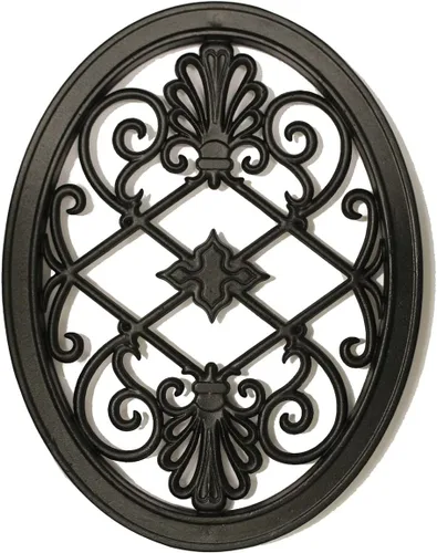 Vista 14 de Nuvo Iron Inserto decorativo para cercas, puertas, hogar, jardín, redondo, 15 pulgadas