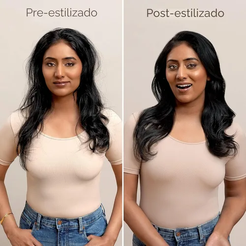 Vista 3 de Accesorio Shark FlexStyle de cepillo de aire caliente redondo para secadores de pelo, herramienta de peinado para cabello liso, ondulado, rizado