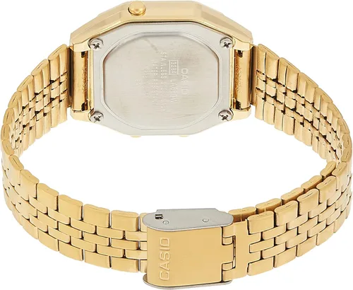 Vista 2 de Casio LA680WGA-4C Reloj digital vintage con alarma de tono dorado para mujer Tono dorado Casual
