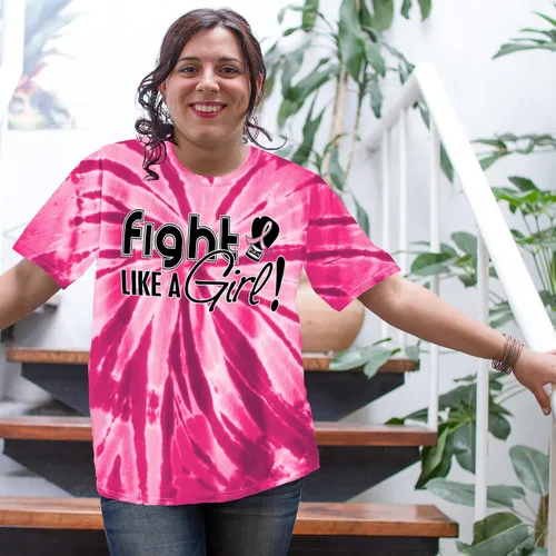 Vista 4 de Fight Like a Girl Camiseta unisex Signature