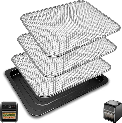 Vista 8 de Accesorios para freidora de aire Chefman Multifuncional Digital Air Freidora, 17 ajustes preestablecidos de pantalla táctil Fry XL 10L 10 cuartos