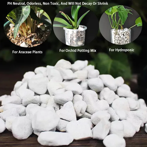 Vista 3 de Perlita gruesa dura natural de 0.4 a 0.8 pulgadas, 2 cuartos de galón para plantas hortícolas, perlita orgánica gruesa a granel, mezcla para macetas