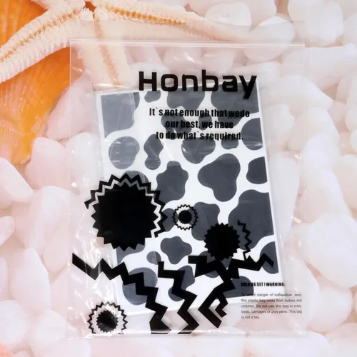 Vista 7 de Honbay 12 hojas de calcomanías autoadhesivas con estampado de vaca, calcomanías decorativas de puntos negros para decoración de fiestas temáticas