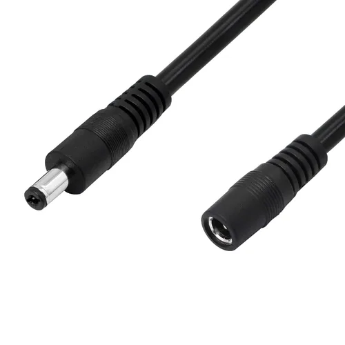 Vista 2 de GINTOOYUN Cable de extensión de alimentación CC, cable adaptador de corriente macho a hembra de 0.217 in x 0.083 in, cable resistente de 3 pies y 18