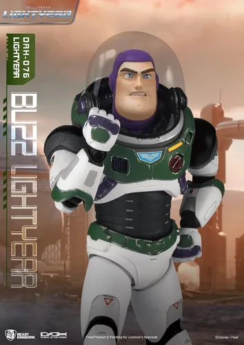 Vista 6 de Lightyear (2022): Buzz Lightyear Alpha Suit DAH-076 Figura dinámica de 8 cciones