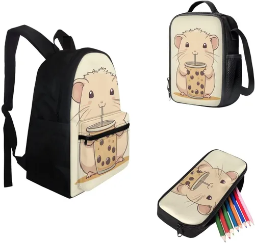 Vista 74 de FOR U DESIGNS Fuego baloncesto impreso niños escuela mochilas viaje mochila libro bolsa