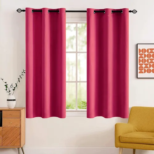 Vista 42 de MIULEE Cortinas opacas para dormitorio o sala de estar, juego de 2 paneles de cortina para ventana con aislamiento térmico y bloqueo de luz