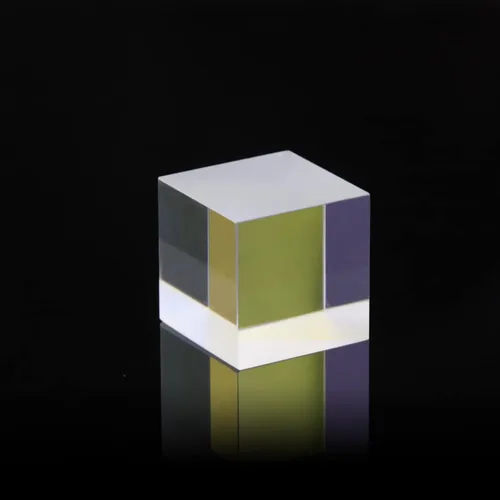 Vista 6 de Cubo divisor de haz, Prisma óptico de vidrio dicróico con proporción 50:50 para espectrometría científica