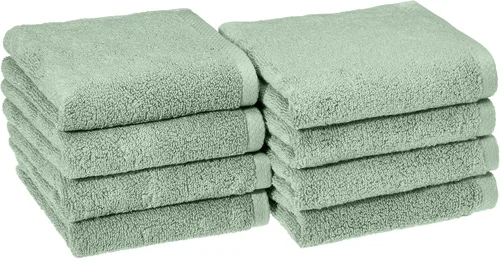 Vista 20 de Amazon Basics 2 toallas de baño de gran tamaño de secado rápido, 100% algodón, color blanco, de 62 x 30 pulgadas