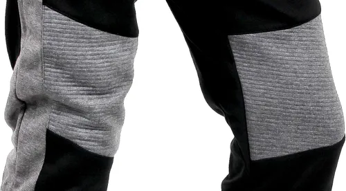 Vista 4 de Hat and Beyond - Pantalones de entrenamiento para hombre (forro polar, ajuste ajustado, casual, elástico)