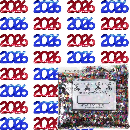 Vista 67 de Confetti Year 2023 Blue Royal, Orange Combo - 2 bolsas de media onza (1 oz)