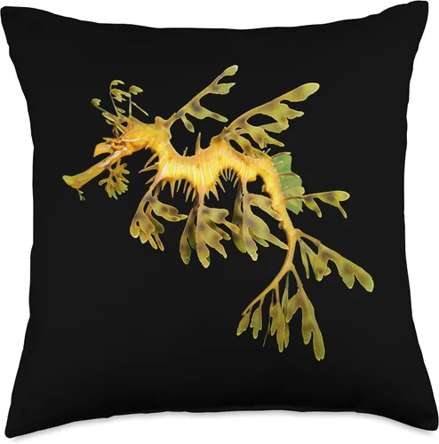 Vista 5 de Leafy Sea Dragon Seadragon - Cojín de 15.7 x 15.7 in, diseño de dragón marino