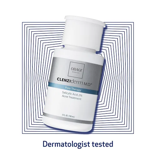 Vista 7 de Obagi CLENZIderm M.D. Tónico exfoliante BHA para terapia de poros, desobstruye los poros con tratamiento del acné con ácido salicílico al 2%, 5 onzas