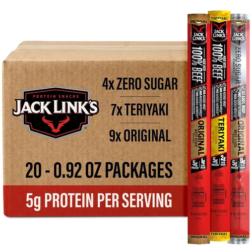 Vista 12 de Jack Link's Palitos de carne seca original - (20 unidades) 0.92 oz