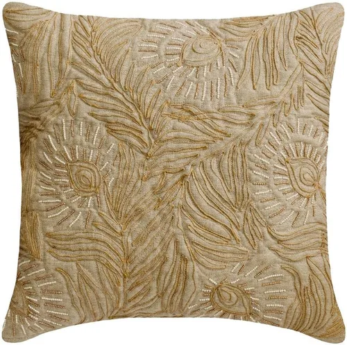 Vista 28 de HomeCentric Funda de almohada geométrica beige, 12 x 12 pulgadas, cuadrado de lino y algodón, círculos contemporáneos de Pascua, círculo de la vida