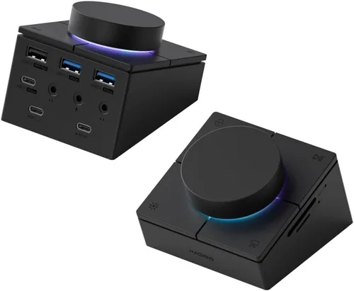 Vista 12 de Concentrador USB C de Hagibi con botones de acceso directo, estación de acoplamiento RGB tipo C con HDMI 4K@60Hz, PD de 100W, USB-C de 5Gbps, 2