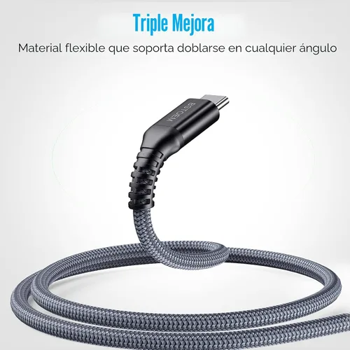 Vista 5 de Cable USB A a USB C de 10 pies, cable de carga tipo C de carga rápida de 10 pies, paquete de 2 para Samsung Galaxy S26/S25