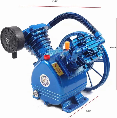 Vista 2 de Cabezal de bomba de compresor de aire, 3 HP 175 psi, compresor de aire estilo V, cabezal de bomba de pistón, repuesto de bomba de compresor de aire