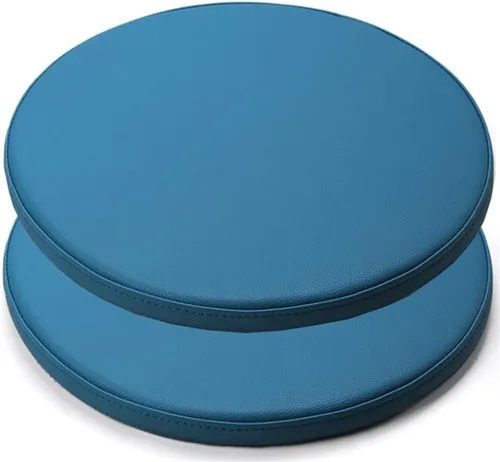 Vista 20 de Cojín redondo antideslizante de espuma viscoelástica para silla con funda Amarillo