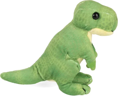 Vista 5 de Wild Republic Pocketkins Eco T.Rex, animal de peluche, 5 pulgadas, hecho de materiales reciclados, respetuoso con el medio ambiente