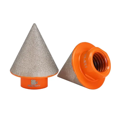 Vista 27 de Broca biseladora de diamante, brocas de diamante BRSCHNITT de 1 3/4 pulgadas con rosca de 5/8-11 para agrandar, pulir y biselar los agujeros exsit