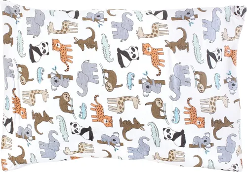 Vista 53 de Hudson Baby Funda de almohada unisex de algodón para bebé, Animal Adventure, talla única