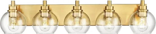 Vista 16 de Accesorios de iluminación de baño, luz de tocador mate negra de 2 luces, apliques de pared modernos con pantalla de globo de vidrio transparente