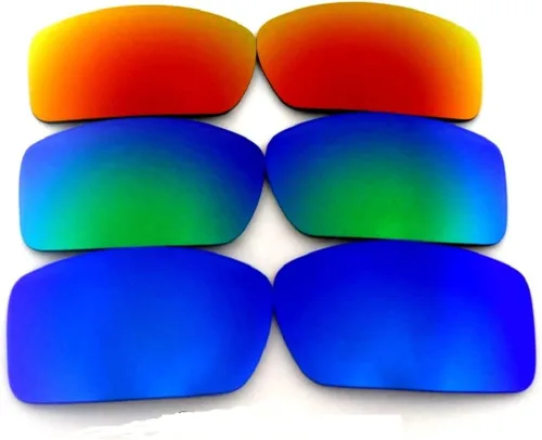 Vista 13 de Lentes de repuesto Galaxy para Oakley Gascan Polarizado 100% Protección UVAB Azul