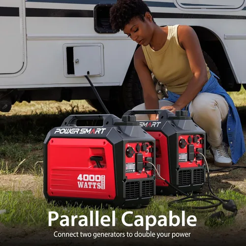 Vista 6 de PowerSmart Generador de inversor portátil de 3800 vatios para uso doméstico