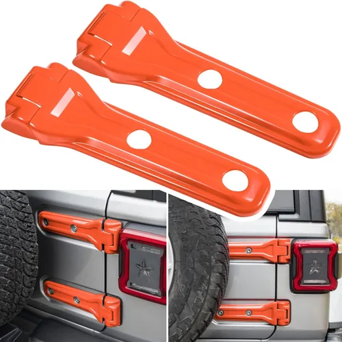 Vista 10 de Cubierta de bisagra para compuerta trasera de Jeep Wrangler JL JLU, accesorios de decoración exterior - 2018-2024, 2 puertas y 4 puertas, cubierta