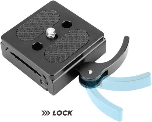 Vista 4 de Placa de liberación rápida compatible con estilo ARCA para accesorios de trípode de cámara DSLR
