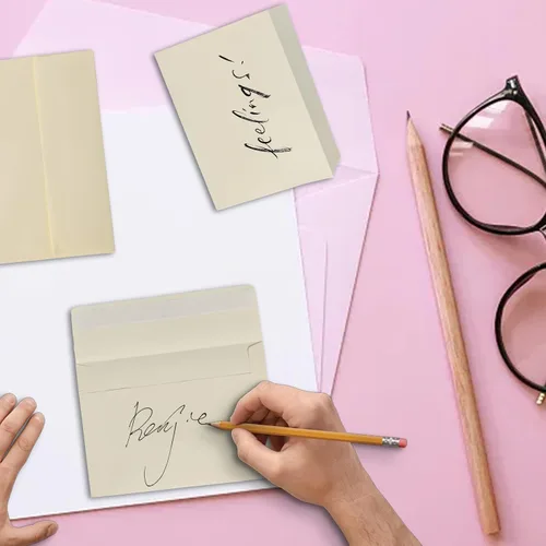 Vista 8 de Sobres de invitación A7, paquete de 30, sobres de 5x7 para invitaciones, sobres autoadhesivos para bodas, tarjetas de felicitación, correspondencia