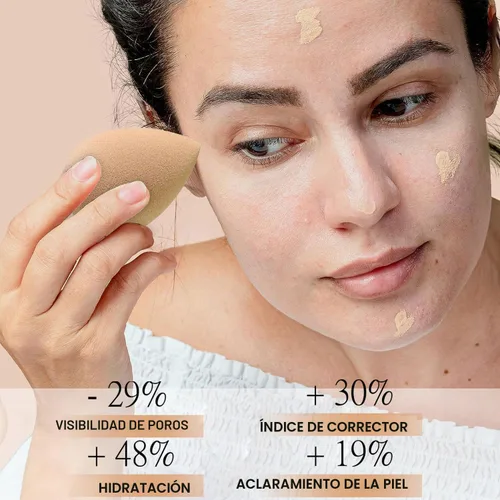 Vista 4 de Aerógrafo, base de maquillaje en aerosol, base de maquillaje impermeable de larga duración para iluminar, corrector e hidratación, acabado mate