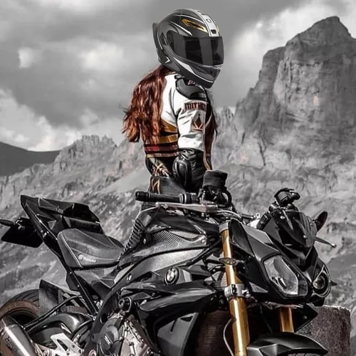 Vista 7 de Casco modular Bluetooth para motocicleta, certificado DOT, abatible, de cara completa, antivaho, doble máscara, casco de motocicleta de calle