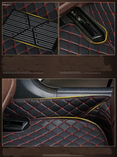 Vista 4 de Alfombrillas de cuero de lujo personalizadas para todo tipo de clima, para el 99 % de los sedán, SUV, automóvil deportivo, para hombres y mujeres