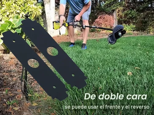 Vista 6 de Edger Blade AC04215 - Cuchilla dentada de acero de 8 pulgadas, orificio central de 1 pulgada, compatible con accesorio Ryobi Expand-It, compatible
