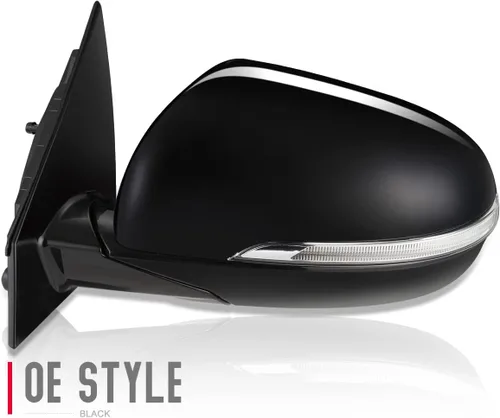 Vista 4 de DNA Motoring OEM-MR-KI1320208 Espejo retrovisor plegable con calefacción eléctrica del lado izquierdo con señal de giro compatible con Sorento