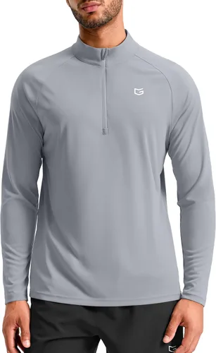 Vista 15 de G Gradual Camisetas deportivas de manga larga con cremallera de un cuarto Blanco