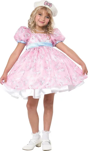 Vista 2 de California Costumes Hello Kitty Unicorn Dreams Classic Party Dress, Child