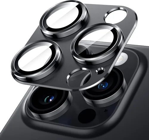 Vista 14 de JETech Protector de lente de cámara para iPhone 14 Pro de 6.1 pulgadas y iPhone 14 Pro Max de 6.7 pulgadas, cubierta de anillo de vidrio templado