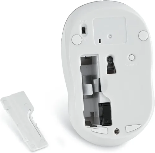 Vista 4 de Verbatim Ratón silencioso inalámbrico LED azul, plateado (paquete de 2)