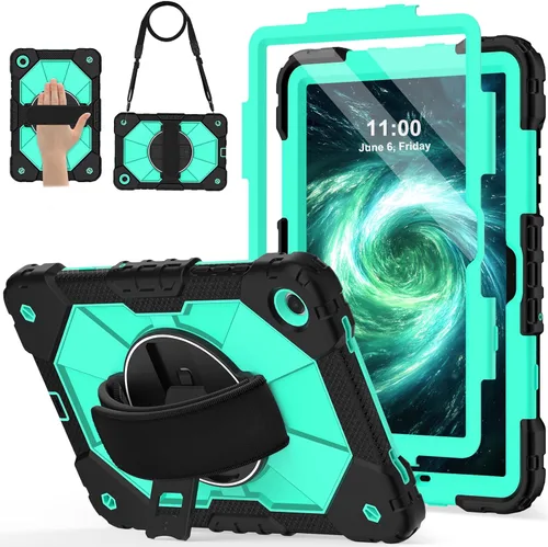 Vista 10 de Nitupai Funda giratoria de 11 pulgadas para Samsung Galaxy Tab A11+ Plus Negro Negro