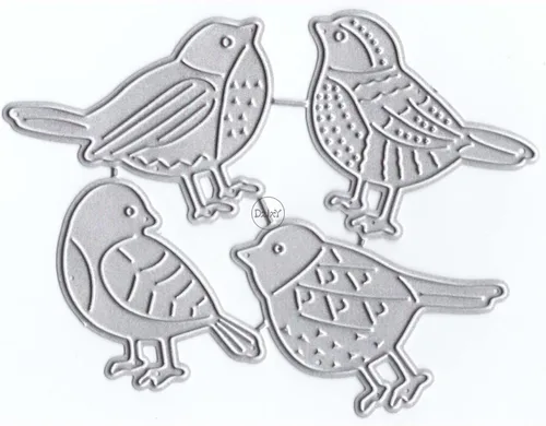 Vista 28 de DzIxY Juego de troqueles de corte de metal para tarjetas con diseño de pájaros, troquelados, plantillas de máquina para álbumes de recortes