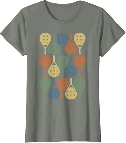 Vista 18 de Vintage Retro Padel Camiseta de Padel Sports Lover