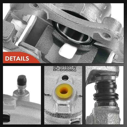 Vista 7 de A-Premium Conjunto de pinza de freno de disco con soporte compatible con modelos Nissan - Versa 2012-2019, Versa Note 2014-2019, marzo 2012-2015
